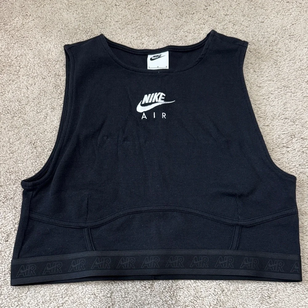 Nike Black AIR Cropped Tank Top